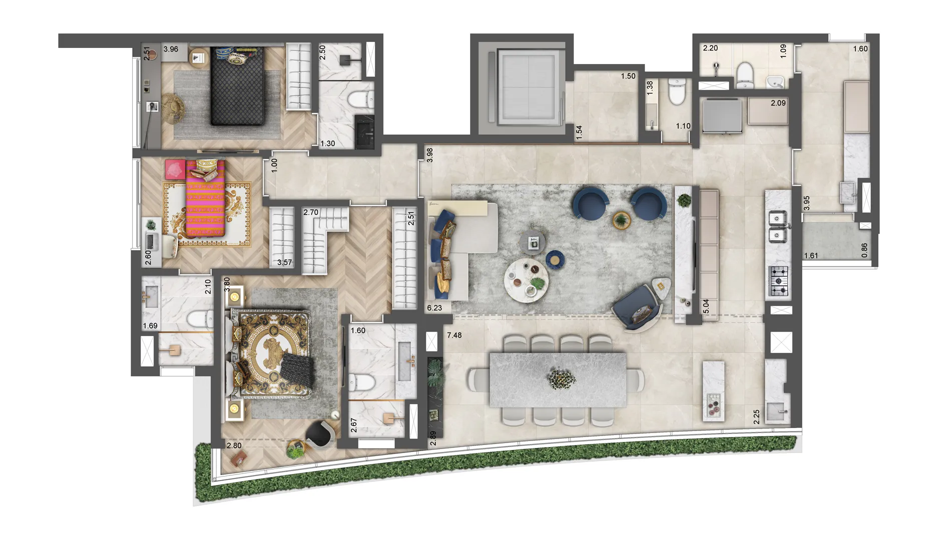 Planta Planta opção — 149 m²